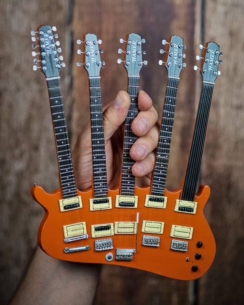 Rick Nielsen(TM) Monster Mini Guitar Replica 5 Neck Guitar – Illinois Rock  & Roll Museum on Route 66