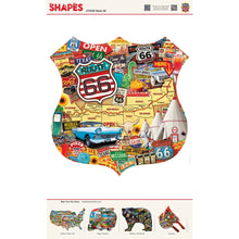 Load image into Gallery viewer, Route 66 (1000 Piece Shaped Jigsaw Puzzle) Bonus Poster