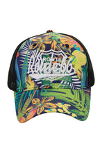 Load image into Gallery viewer, Route 66 Tropical Floral Palm Leaf Trucker Hat