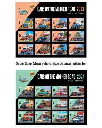 Cars on the Mother Road 2023 & 2024 Calendar