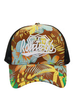 Load image into Gallery viewer, Route 66 Tropical Floral Palm Leaf Trucker Hat