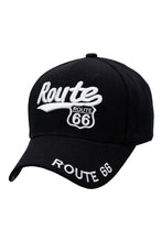 Load image into Gallery viewer, Route 66 White Cursive Logo Velcro Back Baseball Cap