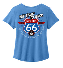 Load image into Gallery viewer, Women’s ILRR66 Centennial *Limited Edition* Scoop Neck Tee (Azure)