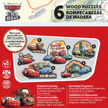 Load image into Gallery viewer, Disney - Cars 6-Pack Wood Shaped Puzzles