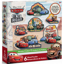 Load image into Gallery viewer, Disney - Cars 6-Pack Wood Shaped Puzzles