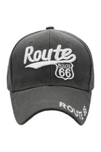 Load image into Gallery viewer, Route 66 White Cursive Logo Velcro Back Baseball Cap