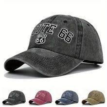 Load image into Gallery viewer, Classic Route 66 Embroidered Lightweight Cotton Casual Baseball Cap