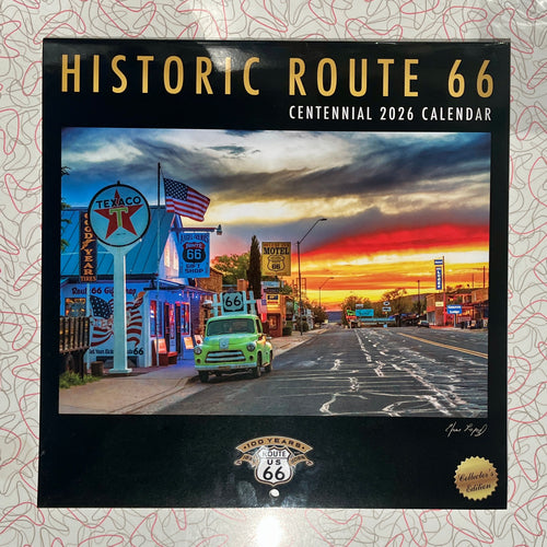 Historic Route 66 Centennial 2026 Calendar by Efren Lopez
