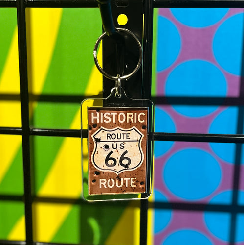Historic Route 66 Acrylic Key Chain