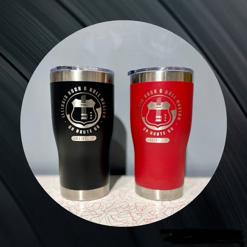 Illinois Rock & Roll Museum on Route 66 - Etched Tumbler 20 oz.