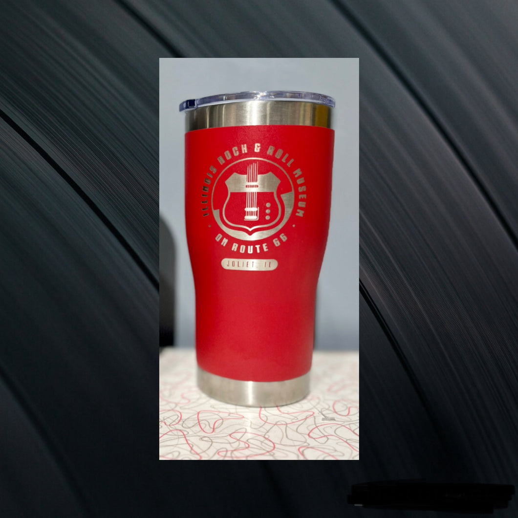 Illinois Rock & Roll Museum on Route 66 - Etched Tumbler 20 oz.