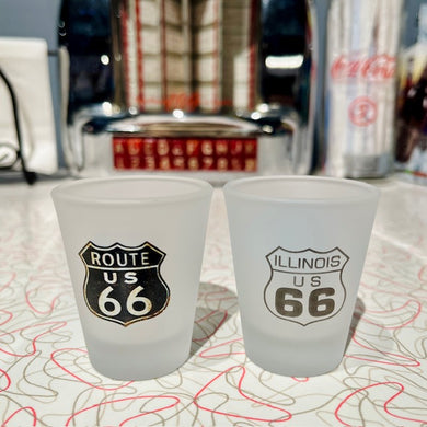 Illinois U.S. 66 Frosted Shot Glass