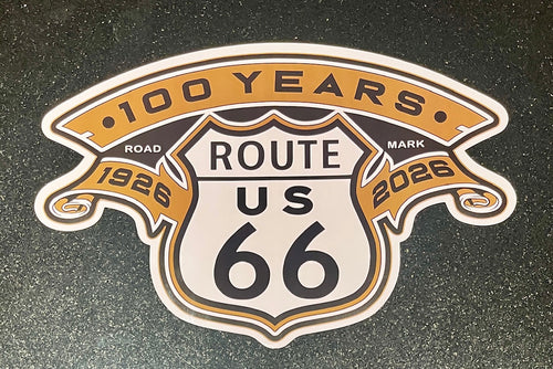 Route 66 100 Years Large Sticker (12