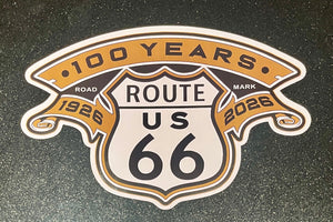 Route 66 100 Years Large Sticker (12" x 8")