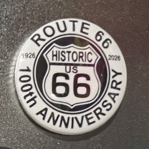 Route 66 Round Magnet - 2.25" Assorted
