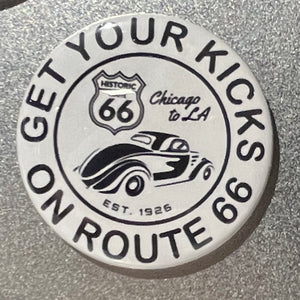 Route 66 Round Magnet - 2.25" Assorted