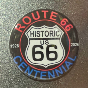 Route 66 Round Magnet - 2.25" Assorted