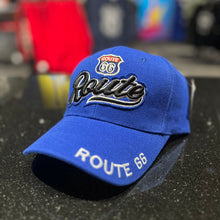 Load image into Gallery viewer, Route 66 Cursive Logo Velcro Back Baseball Cap
