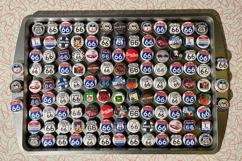 Route 66 Round Magnet - 1