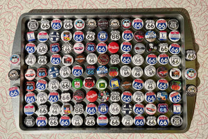 Route 66 Round Magnet - 1" Assorted
