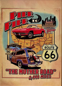 Route 66 - "The Mother Road" Magnet  2.5" x 3.5"