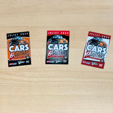 Load image into Gallery viewer, 2024 Cars &amp; Guitars Dash Plaque Magnets