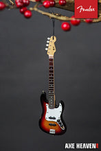 Load image into Gallery viewer, 6&quot; Fender Sunburst Jazz Bass Guitar Holiday Tree Ornament
