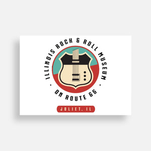 Illinois Rock & Roll Museum on Route 66 Logo PostCard
