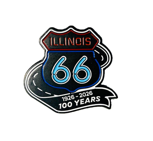 Route 66 Centennial Butterfly Back Lapel Pin