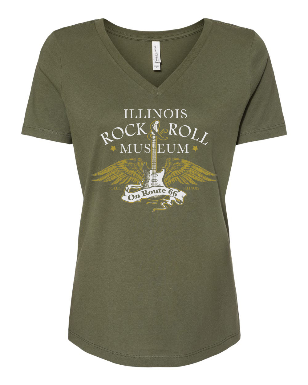 Woman's Winged Guitar V-Neck T-Shirt