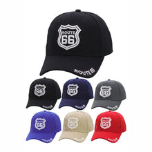 Load image into Gallery viewer, Route 66 Velcro Back Baseball Cap