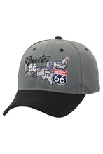 Load image into Gallery viewer, Route 66 Embroidered Map Acrylic Baseball Cap (Assorted Colors)