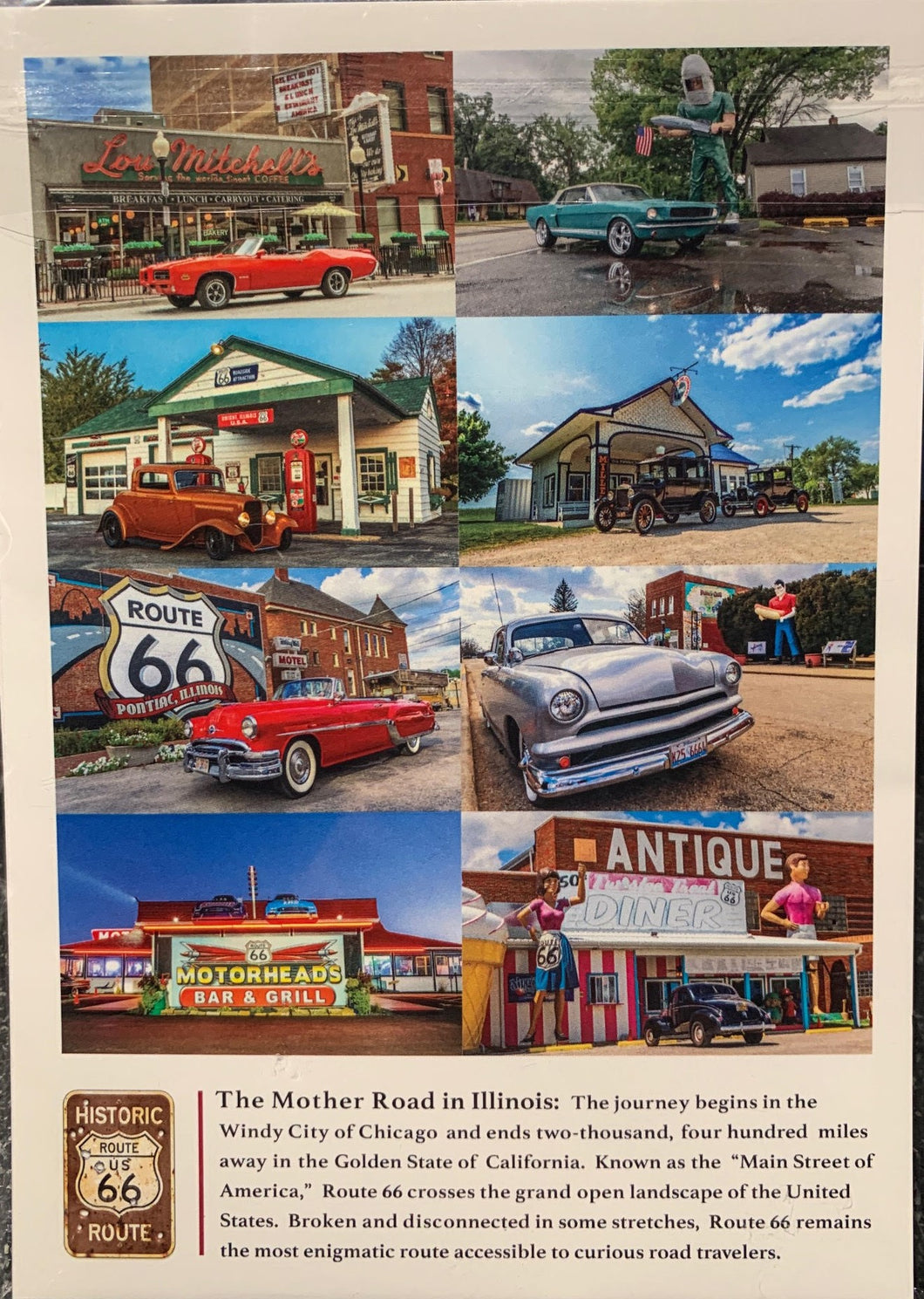 Route 66 Postcard Set of 10 Cards